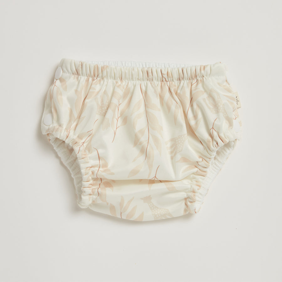Sophie La Girafe Olive Leaf Swim Nappy
